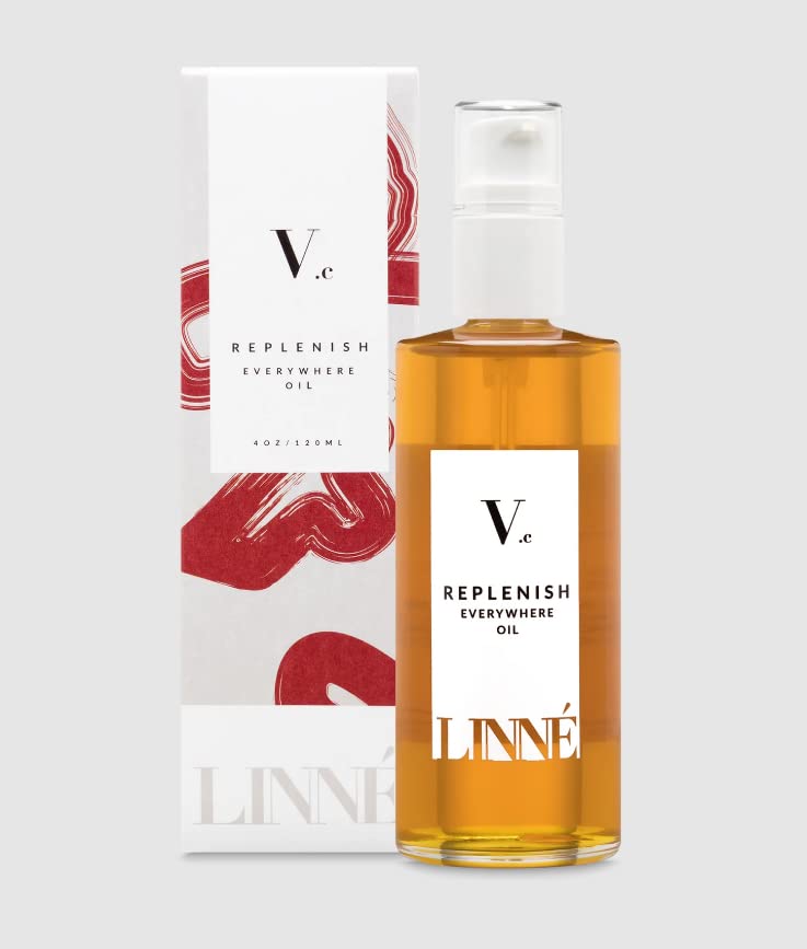 LINNÉ REPLENISH Everywhere Oil - Organic Multi-Purpose Dry Oil for Face, Body & Hair | Hydrating, Nourishing & Glowing Skin Care | Perfect for Travel, Gym & Daily Moisturizing