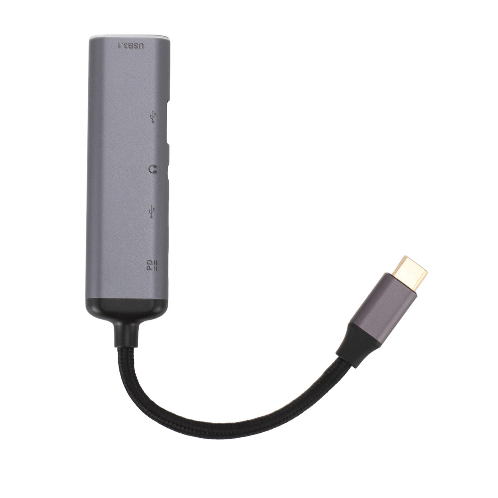 5-in-1 USB C Hub with USB 3.0/2.0 Ports, 3.5mm Audio Jack & 100W PD Fast Charging - High-Speed Data Transfer Docking Station for MacBook Pro/Air, iPad Pro, Dell XPS & More (Perfect for Home Office, Travel & Remote Work)