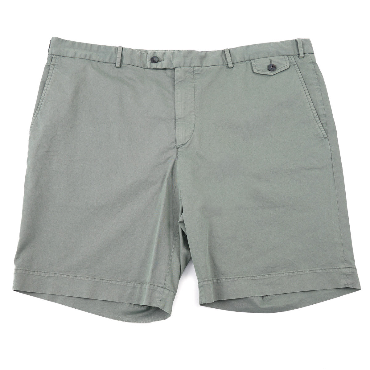 Boglioli Men's Washed Twill Cotton Shorts - Comfortable Casual Summer Shorts for Outdoor Activities & Beach Vacations