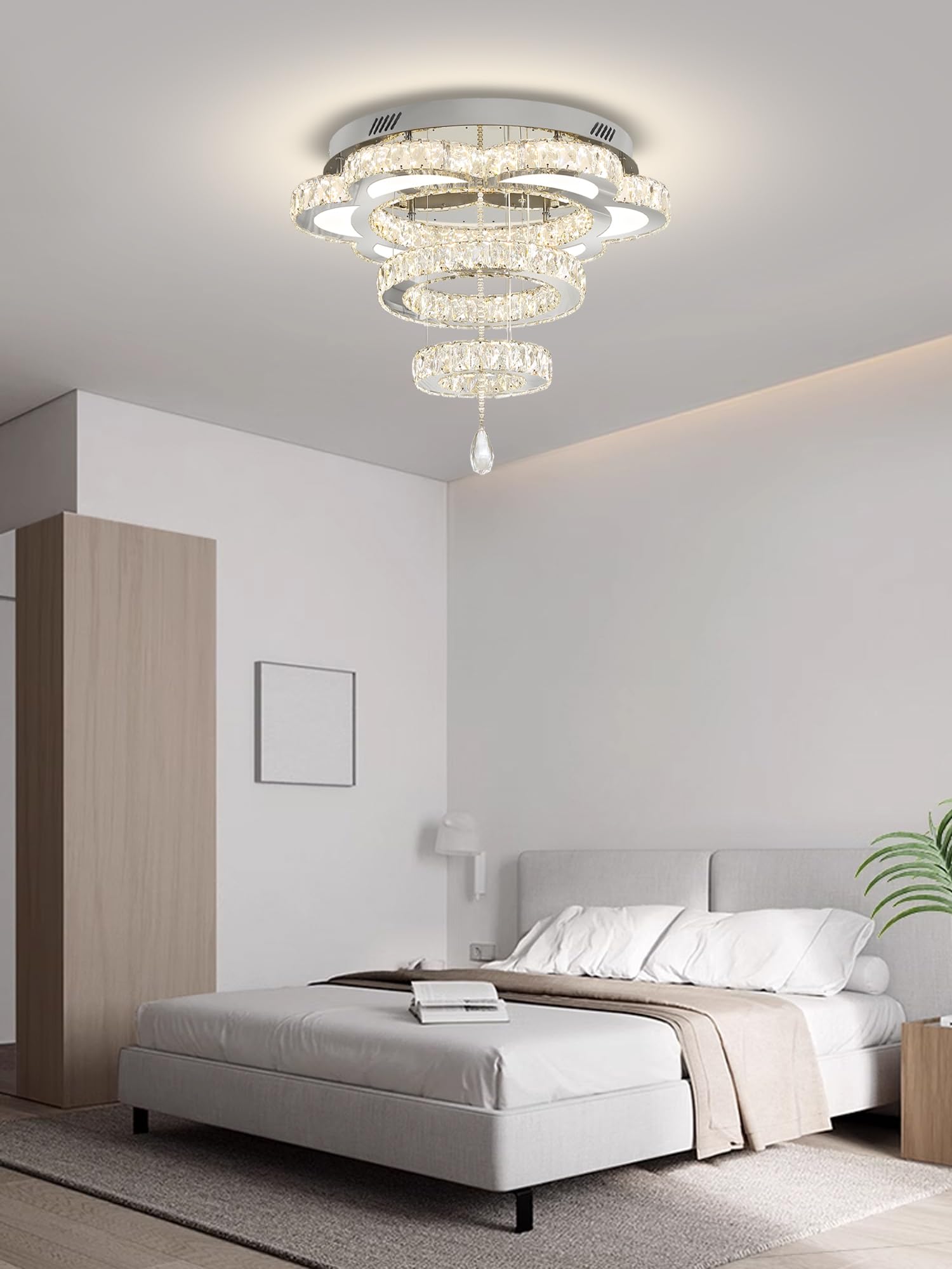 Modern Round Crystal Chandelier - 24