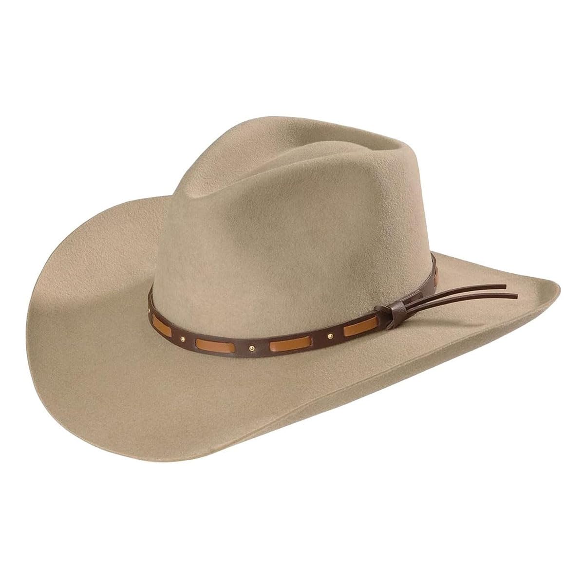 Stetson Hutchins 3X Wool Felt Stone Cowboy Hat for Men - Western Style Cowboy Hat with 4.5