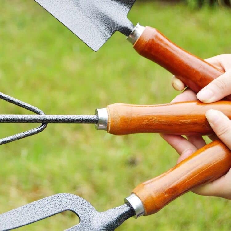 Heavy Duty 3-Piece Garden Tool Set with Ergonomic Handle - Perfect for Gardening & Landscaping