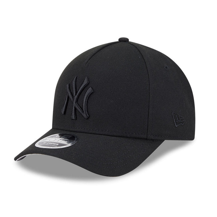 New Era 9Forty MLB New York Yankees Snapback Adjustable Baseball Cap - Black Crown A-Frame Hat for Men & Women | Game Day, Streetwear Fashion, Sports Fan Gift