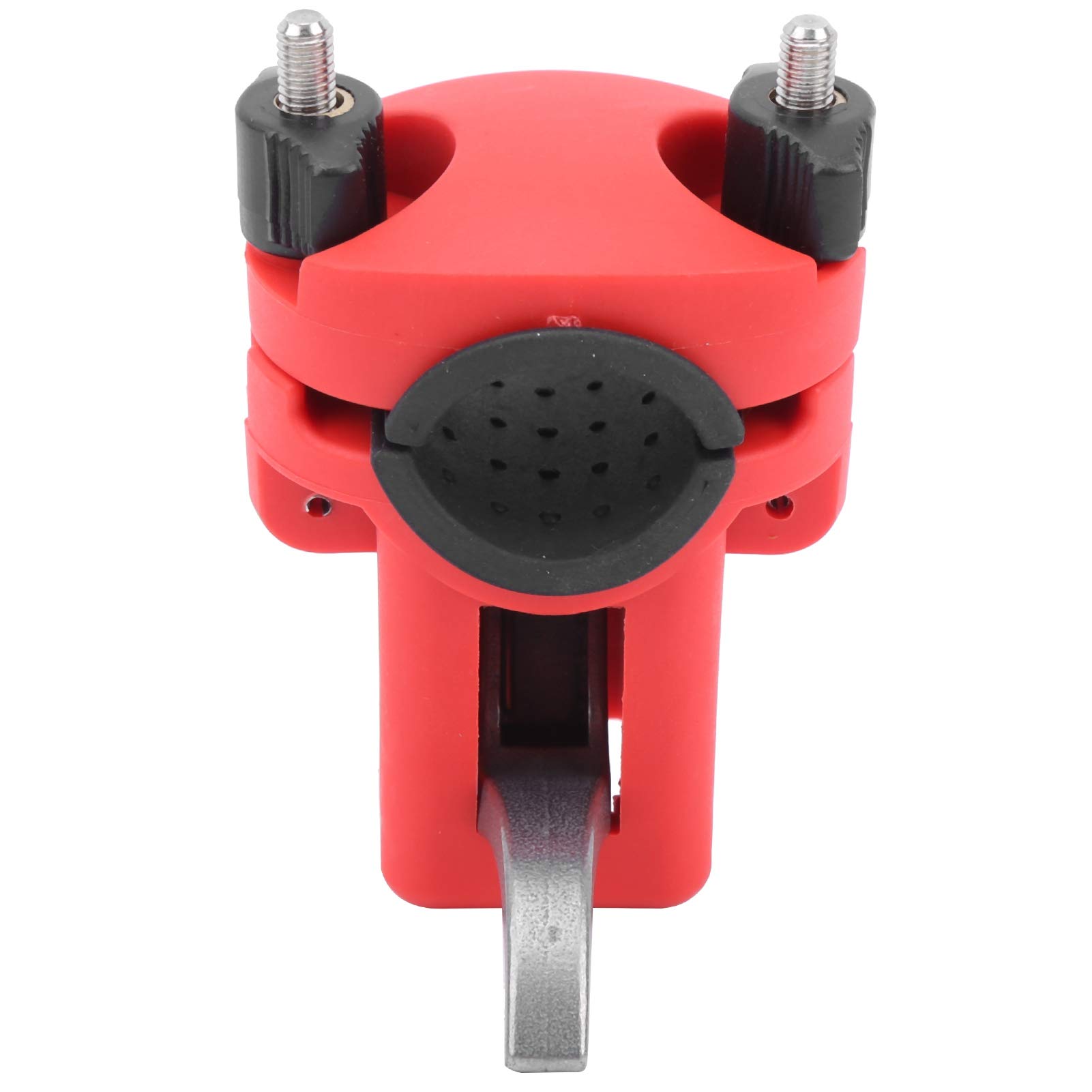 Ubersweet® Boat Fishing Rod Holder - Kayak & Boat Rod Mount Bracket, Adjustable Fishing Pole Stand for Saltwater & Freshwater Fishing (Red) | Perfect for Kayak, Canoe, and Small Boat Anglers