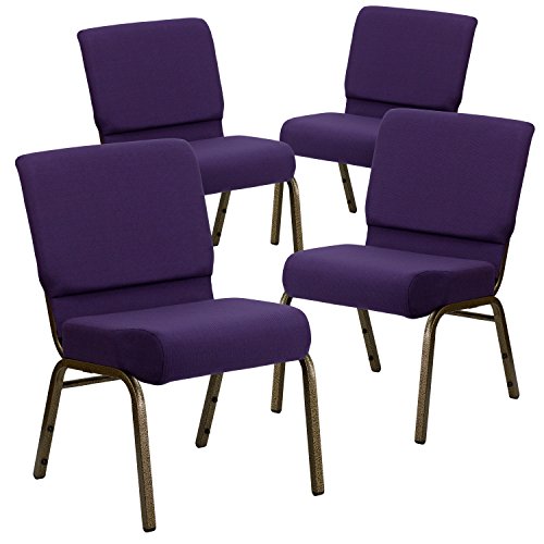 Royal Purple Fabric/Gold Vein Frame