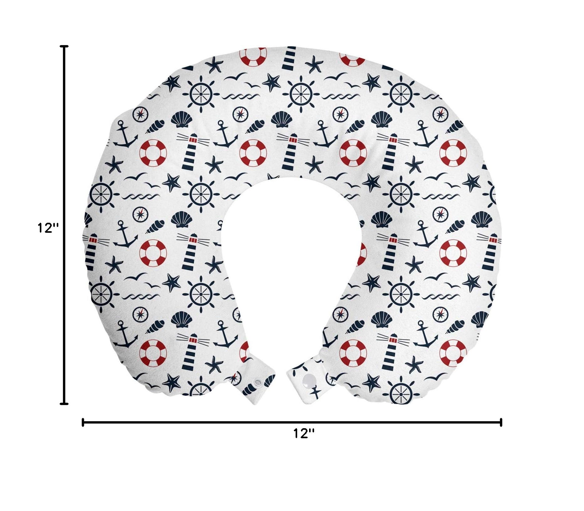 Ambesonne Memory Foam Travel Pillow - 12