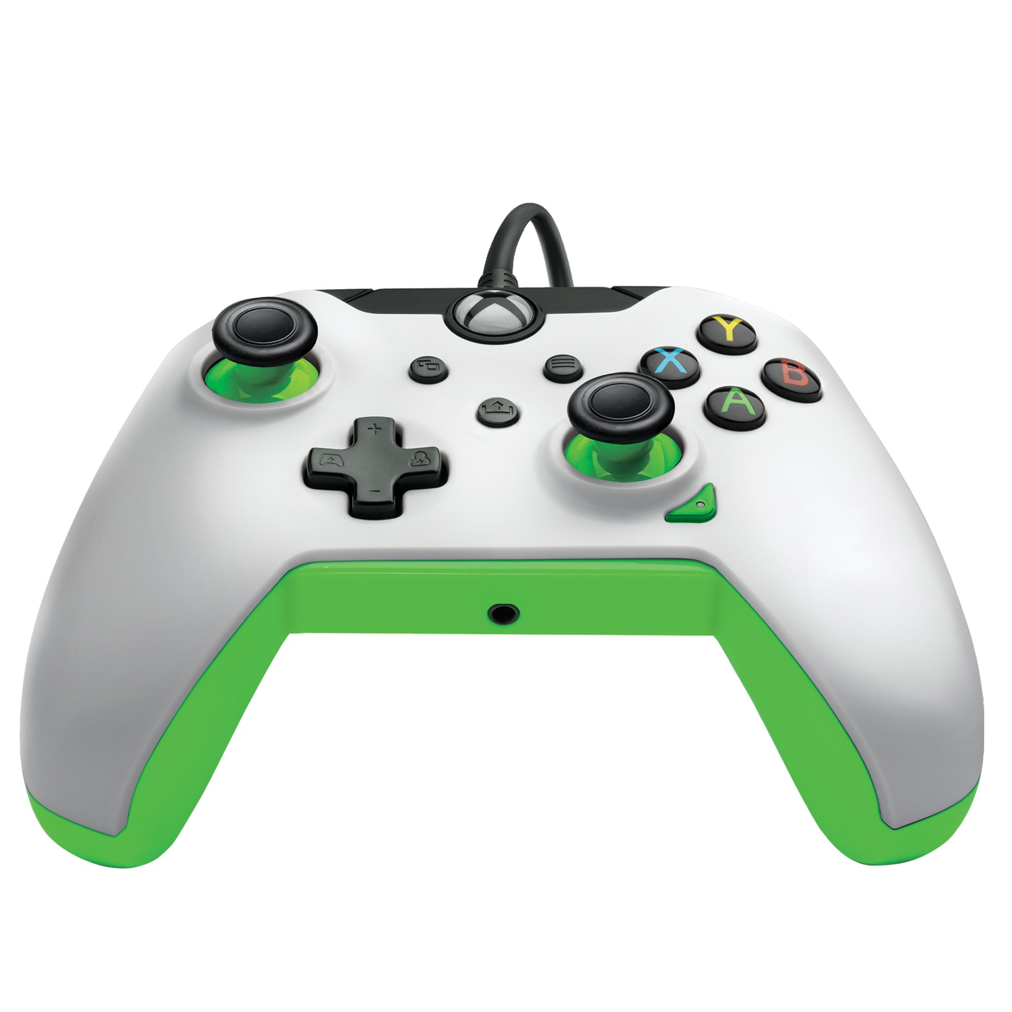 PDP Wired Gaming Controller for Xbox Series X|S & Xbox One - Officially Licensed Neon White Gamepad | Perfect for Competitive Gaming & Long Play Sessions