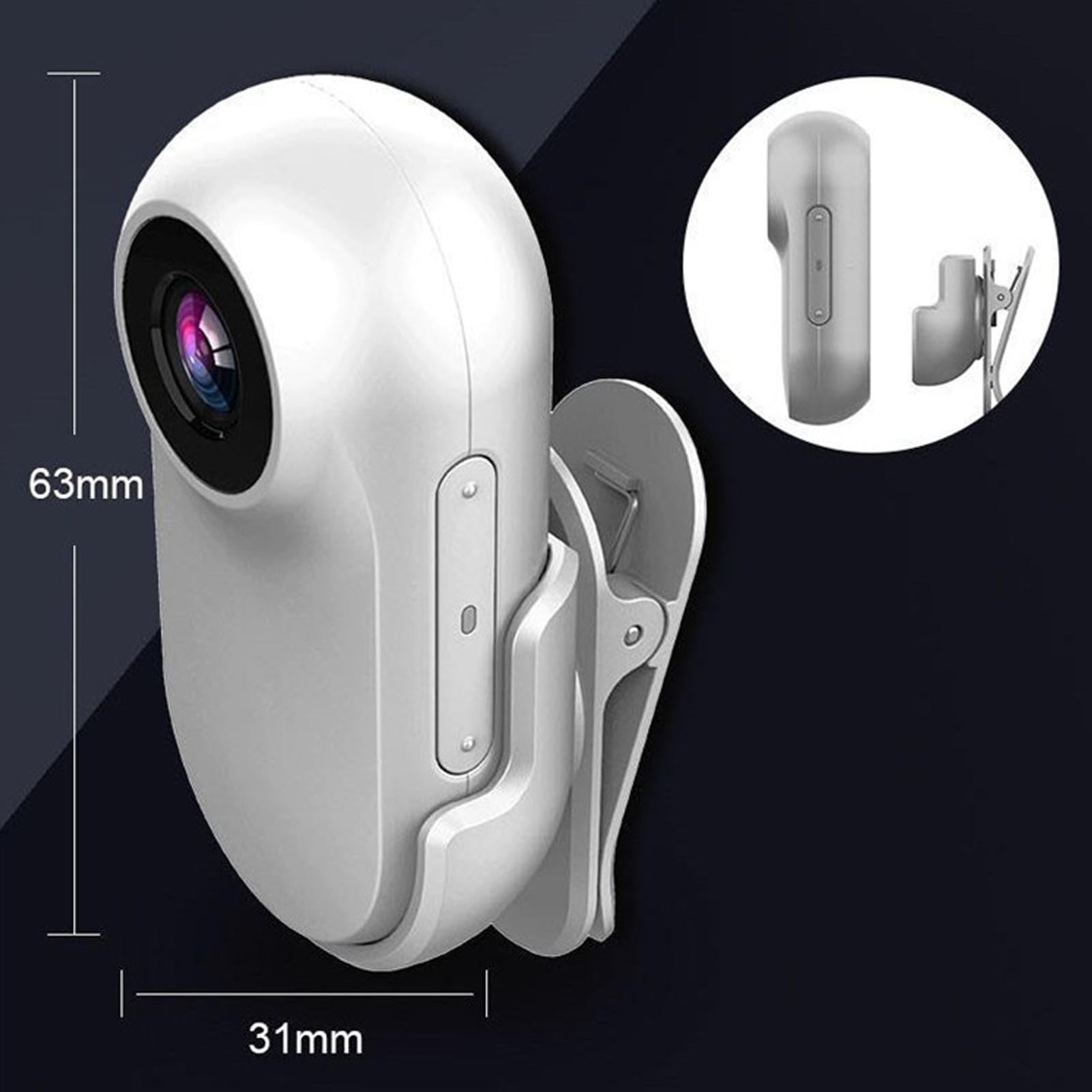 Goshyda Pocket Thumb Camera - HD 1080P Mini Action Camera with Wearable Clip, Lightweight Sports Camera for Skiing, Cycling, Travel Vlogging & Outdoor Adventures | Perfect for Hands-Free Recording