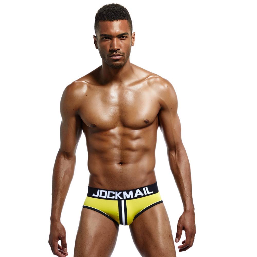 JOCKMAIL Men's Open Back Underwear - Breathable Cotton Briefs for Comfort & Support - Perfect for Gym, Sports & Everyday Wear