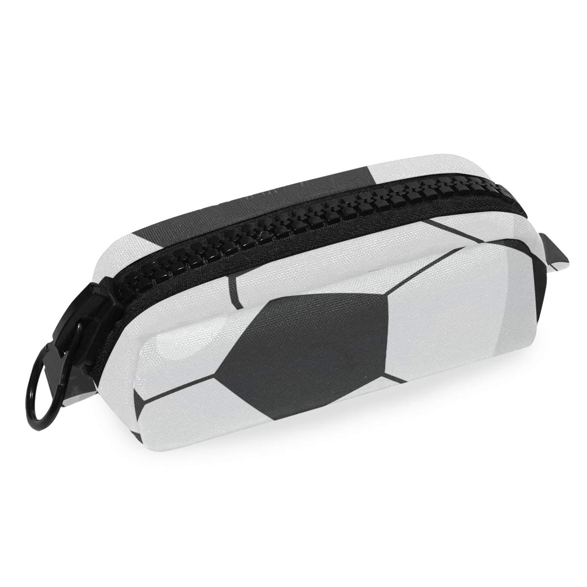 FengJu Large Capacity Pencil Case & Makeup Bag with Heavy Duty Zipper - Perfect for School, Office, and Travel Organization (Pens, Markers, Cosmetics, Soccer Gear)