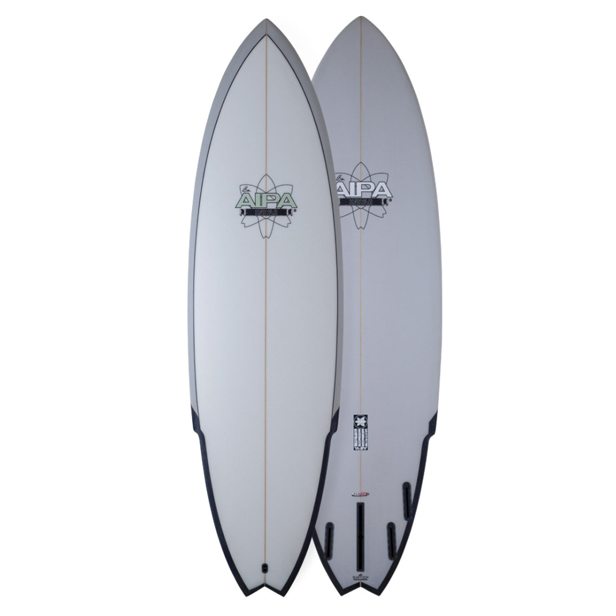 AIPA Big Boy Sting 8'0 Surfboard with Fusion HD FCS2 Fin System - Perfect for Big Wave Surfing and Performance Riding