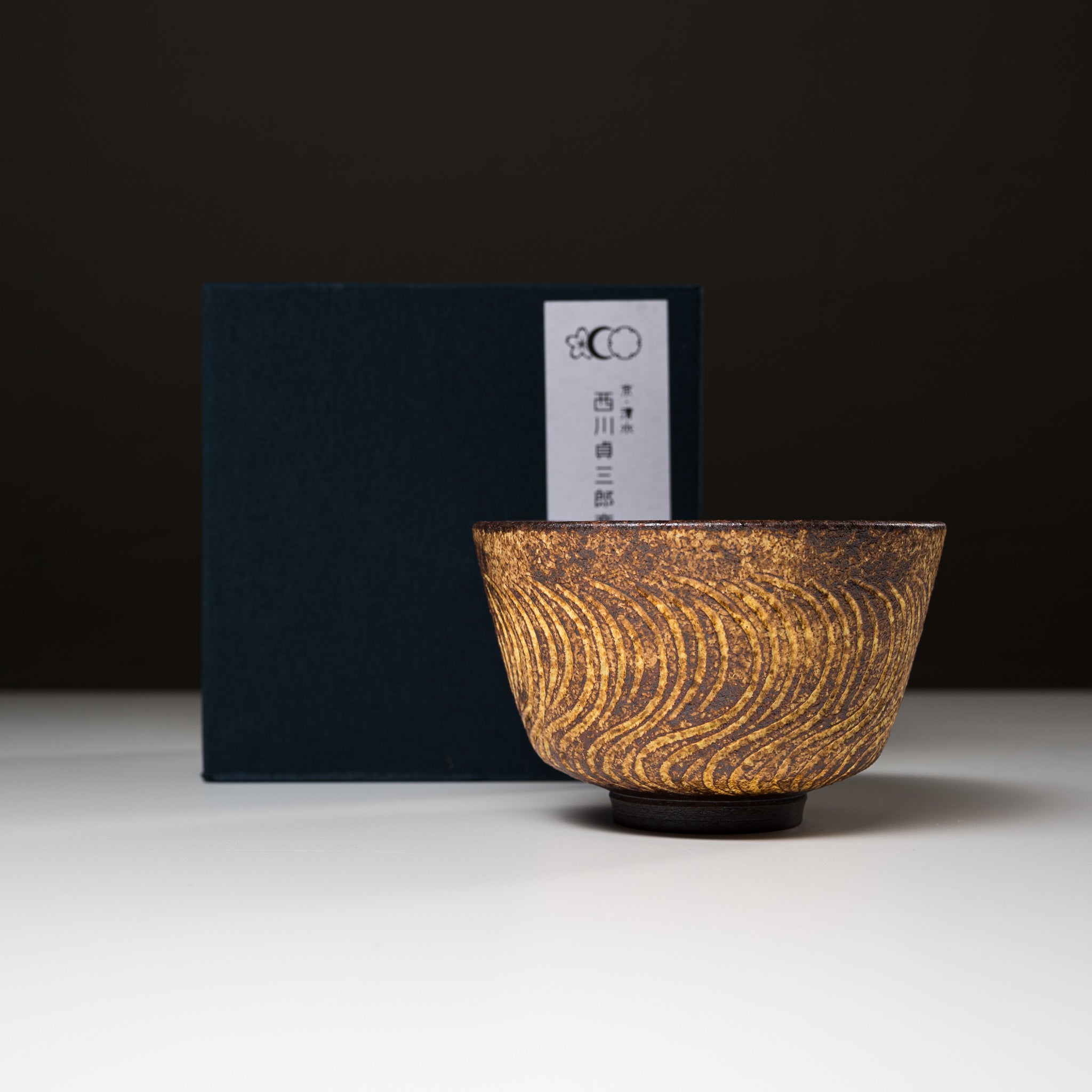 Handmade Kyo Kiyomizu Ware Matcha Bowl - Nejiri Sogimon Yellow Ceramic Tea Cup | Authentic Japanese Tea Ceremony Accessory for Matcha, Green Tea & Zen Meditation