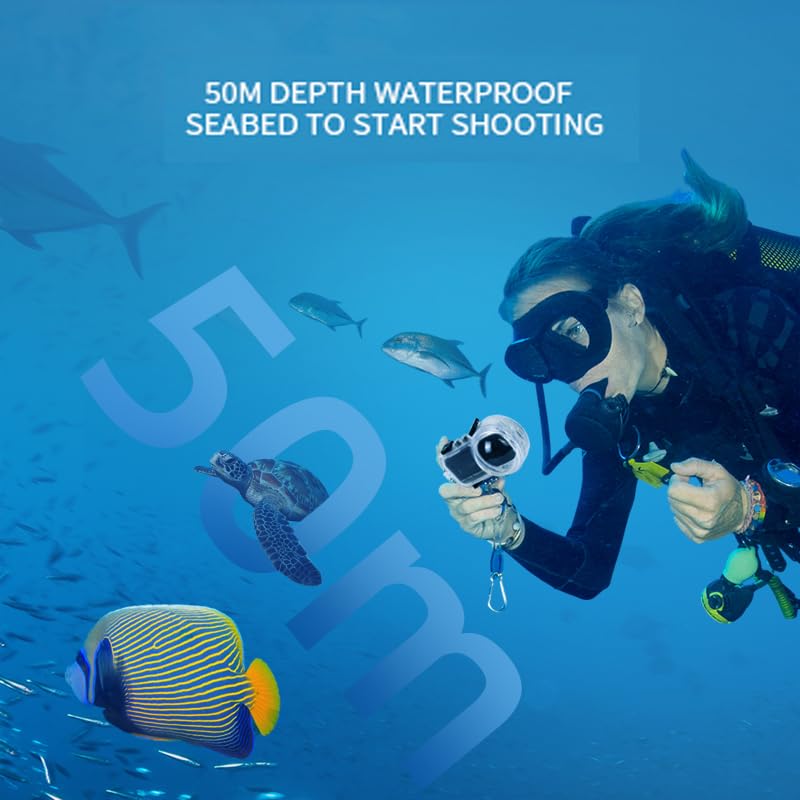 Insta360 X4 Dive Housing Case - 50M Waterproof Underwater Camera Housing for Insta360 X4 | Professional Scuba Diving, Snorkeling & Water Sports Photography Protection