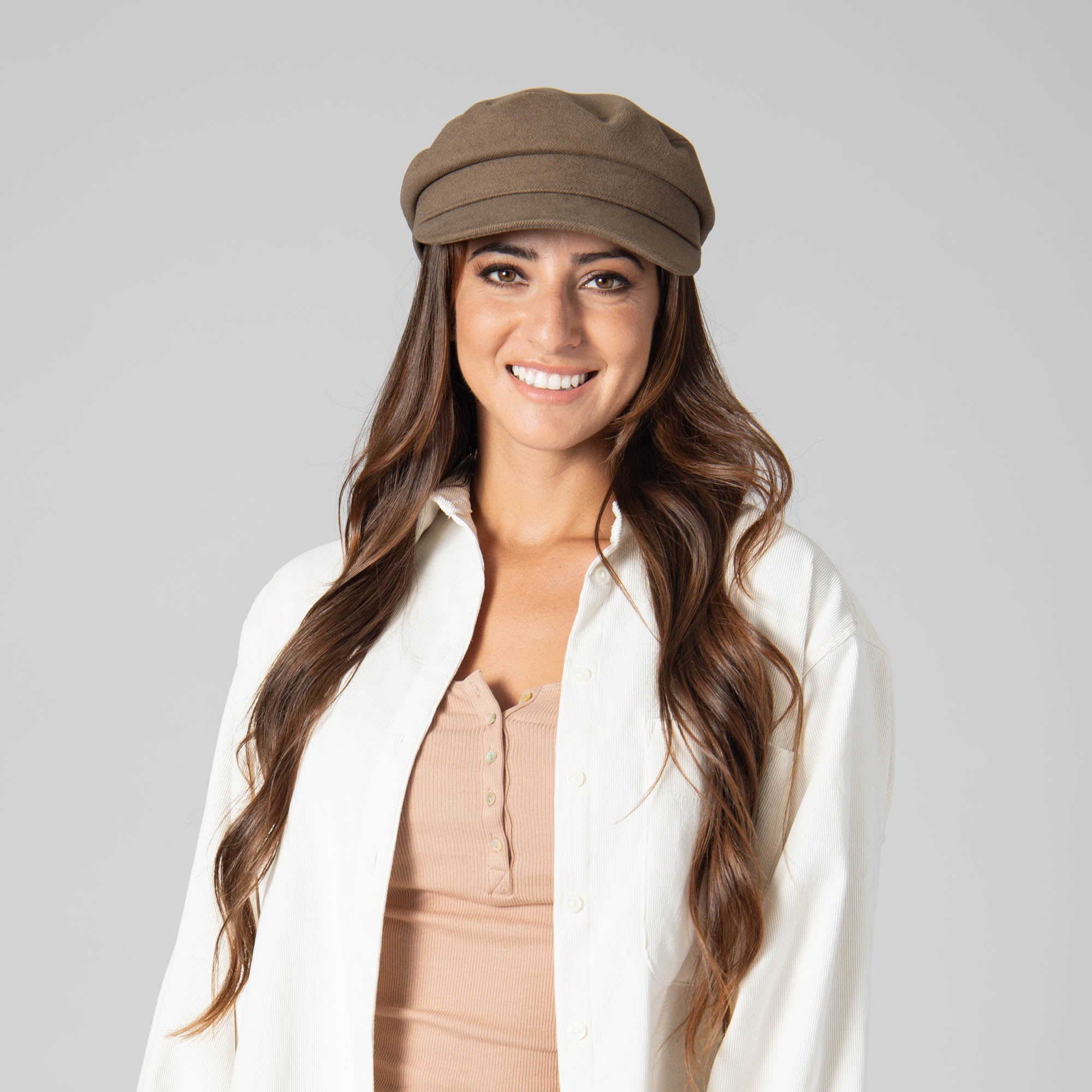 Men's Solid Brushed Poly Twill Fisherman Hat - Classic Outdoor Sun Protection Cap for Fishing, Hiking & Casual Wear