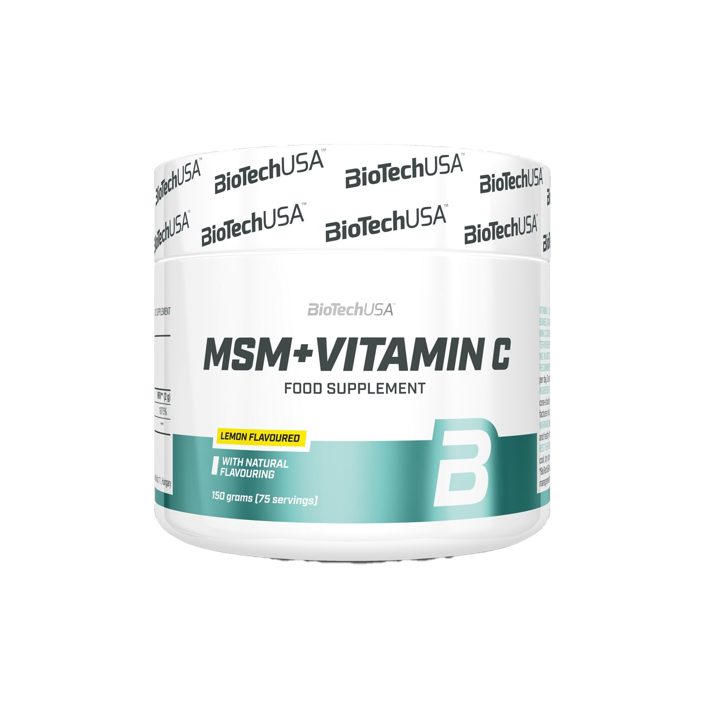 BioTechUSA MSM + Vitamin C Powder - 150g Lemon Flavor | Joint Support & Immune Boost | Perfect for Athletes & Active Lifestyles