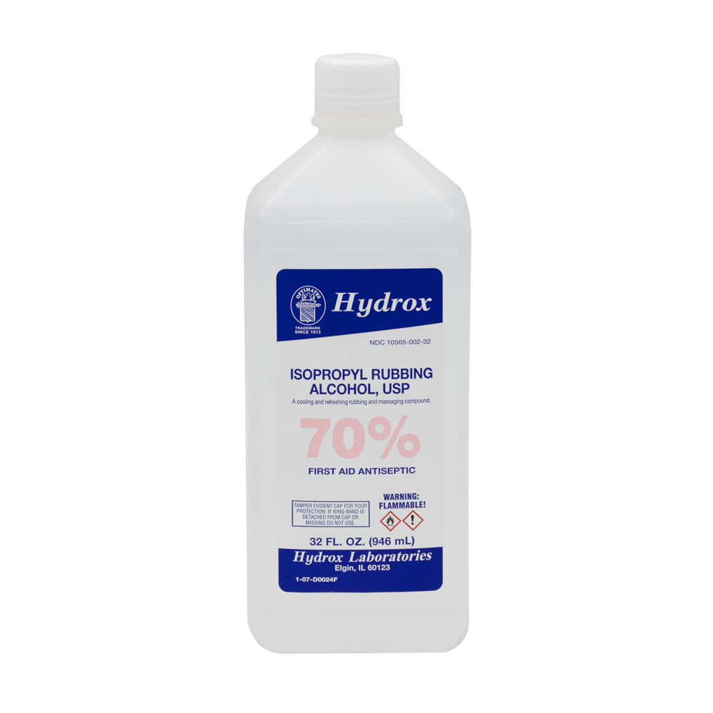 70% Isopropyl Alcohol 32oz (1 Quart) - Disinfectant for First Aid, Cleaning & Sanitizing Surfaces