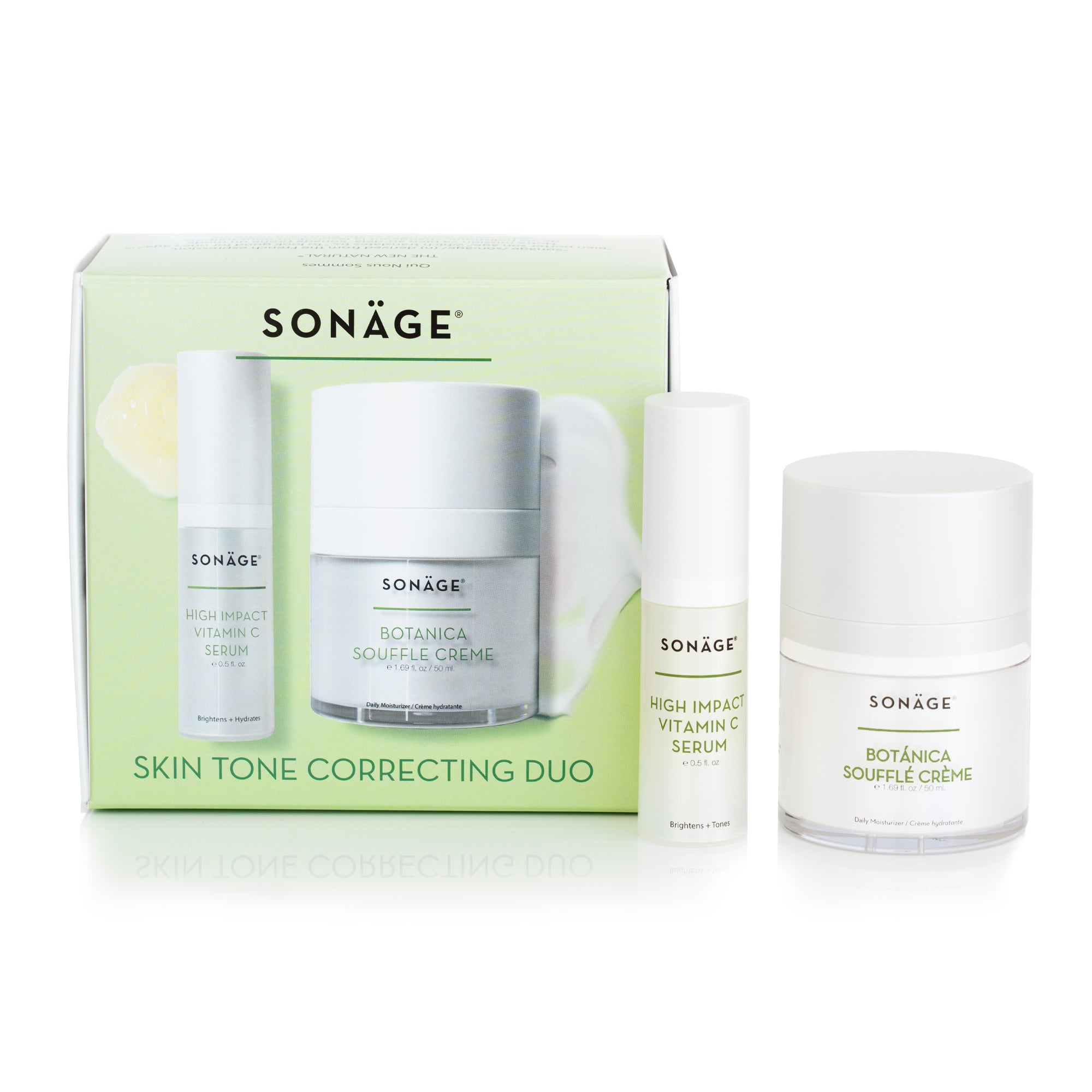 Skin Tone Correcting Duo Set - Brightening & Even Complexion (Wholesale) | Perfect for Daily Skincare Routine & Makeup Prep