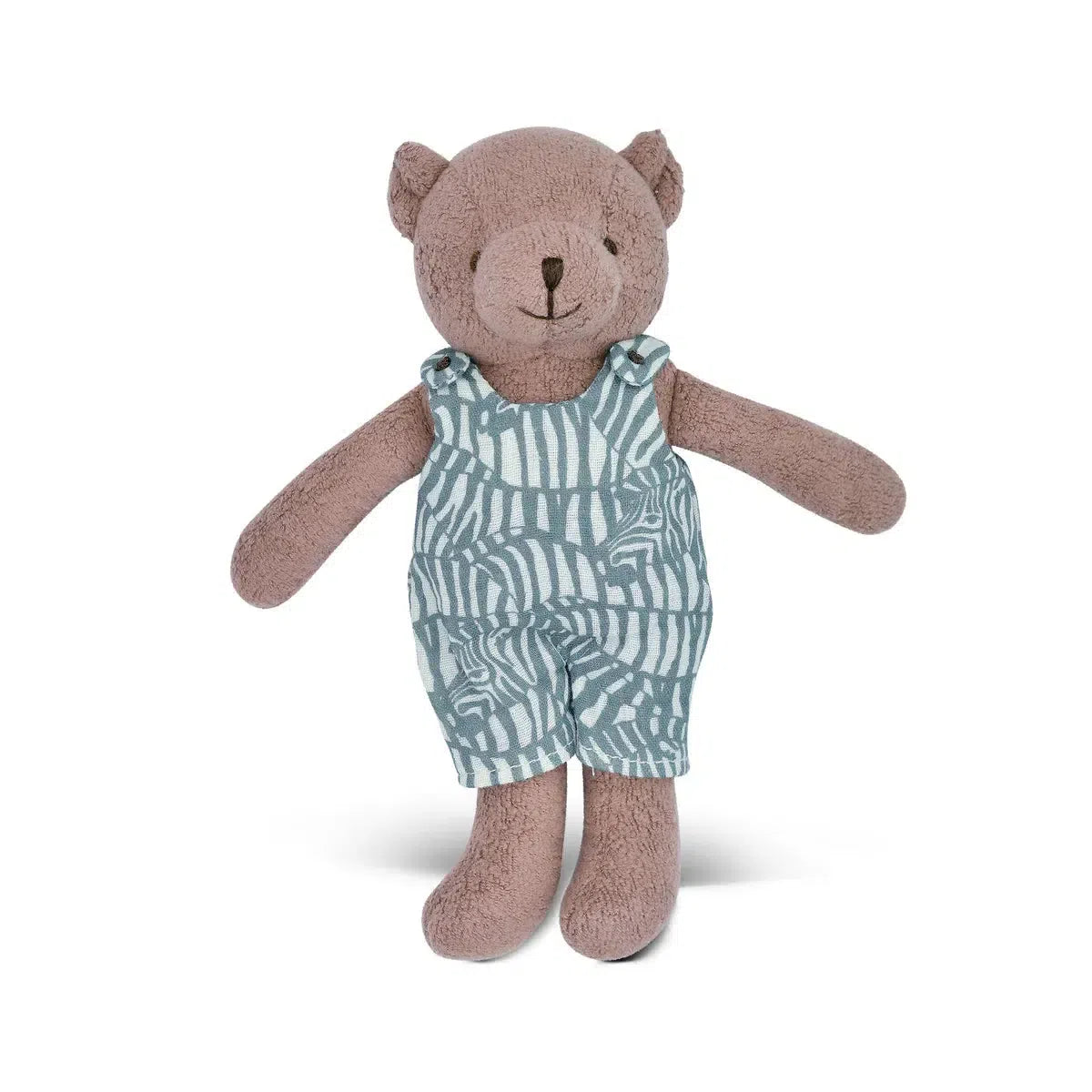Apple Park Little Bear Plush Toy - Soft Zebra Print Stuffed Animal for Kids | Perfect for Nursery Decor, Baby Shower Gifts & Cuddling Companions