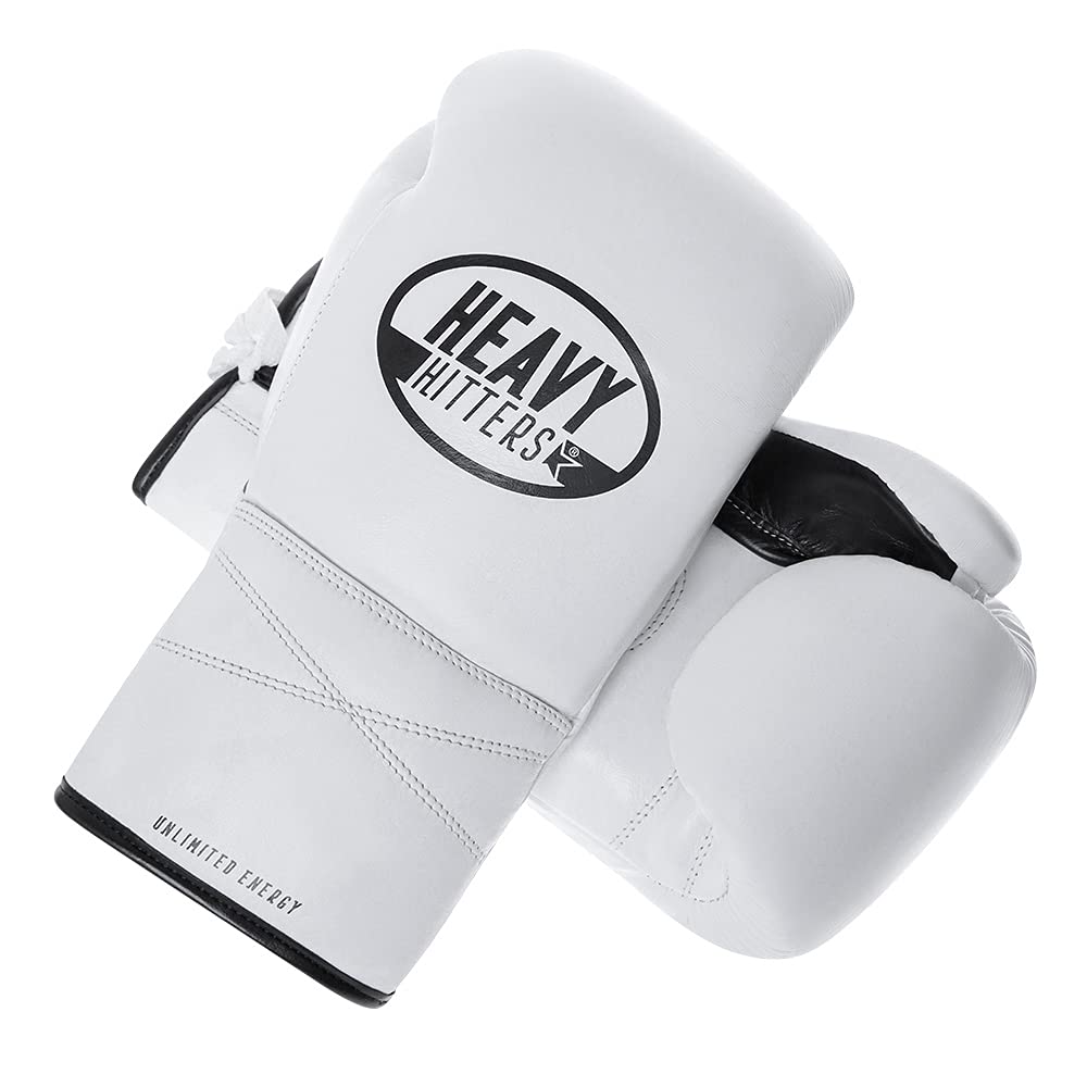Heavy Hitters Pro Boxing Gloves for Men & Women - Premium Leather Muay Thai, Kickboxing, MMA Training & Heavy Bag Workout Gloves | Perfect for Sparring, Fitness & Combat Sports