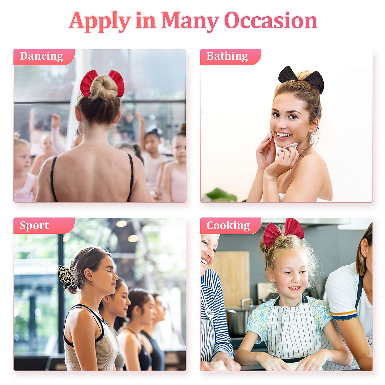 3-Piece Hair Bun Maker Set - Flexible Donut Bun, Twister & Lazy Curler Clips for Women & Girls | French Hairstyle Accessories (Black) | Perfect for Parties, Weddings & Everyday Styling
