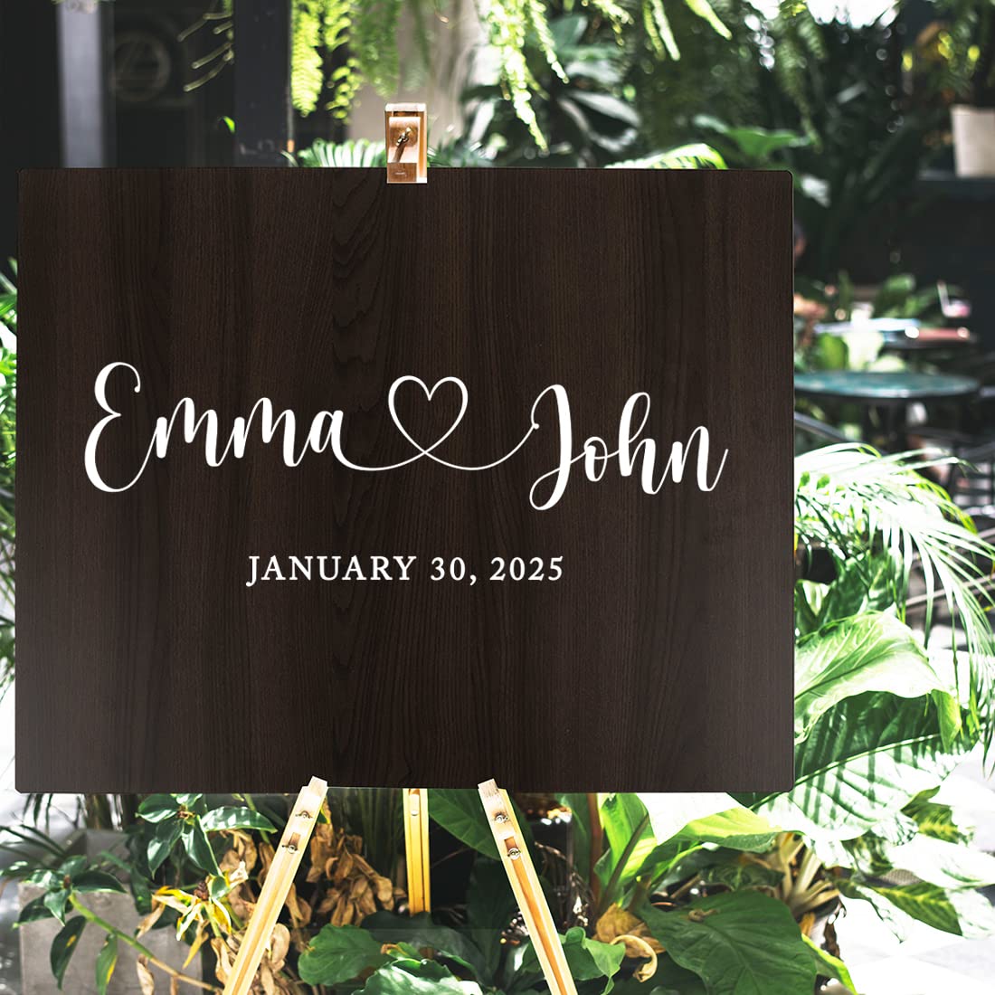 Custom Wooden Welcome Sign for Wedding - 16
