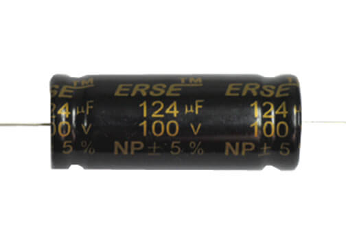 McBride MCC124E 124uF Capacitor - High Performance Electrolytic Capacitor for Electronics, Power Supplies & Audio Equipment