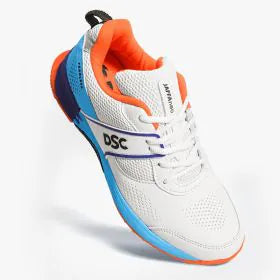 DSC Jaffa Neo Blue & Orange Junior Youth Cricket Shoes - Lightweight & Durable for Kids Cricket Matches & Training