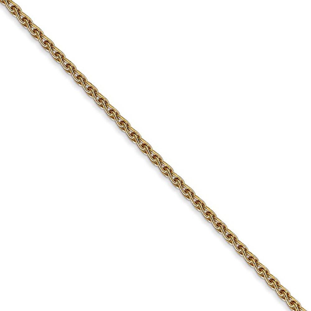 14k Yellow Gold Parisian Wheat Chain Necklace for Women