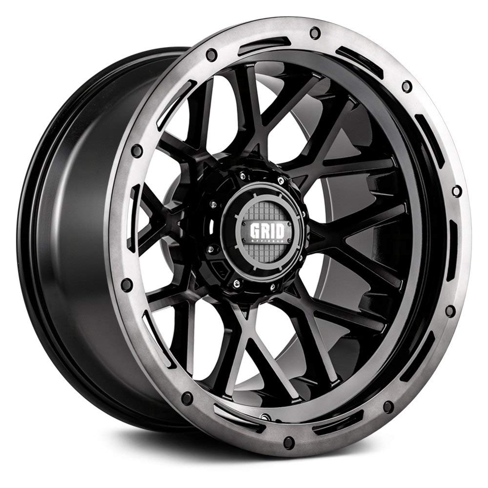 GD13 Custom Alloy Wheels 20x9 Gloss Black with Double Dark Tint Lip - 15 Offset, 6x139.7 Bolt Pattern, 108mm Hub - Perfect for Trucks & SUVs - Off-Road & Street Performance Upgrade