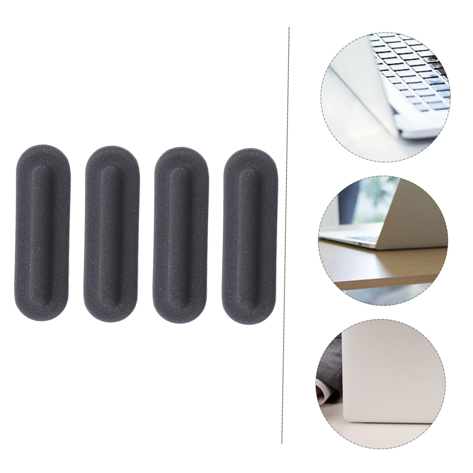 16 Pcs Laptop Rubber Feet Cushion Pads - Bottom Shell Accessories for Improved Airflow, Stability, and Protection - Ideal for Home, Office, and Travel Use