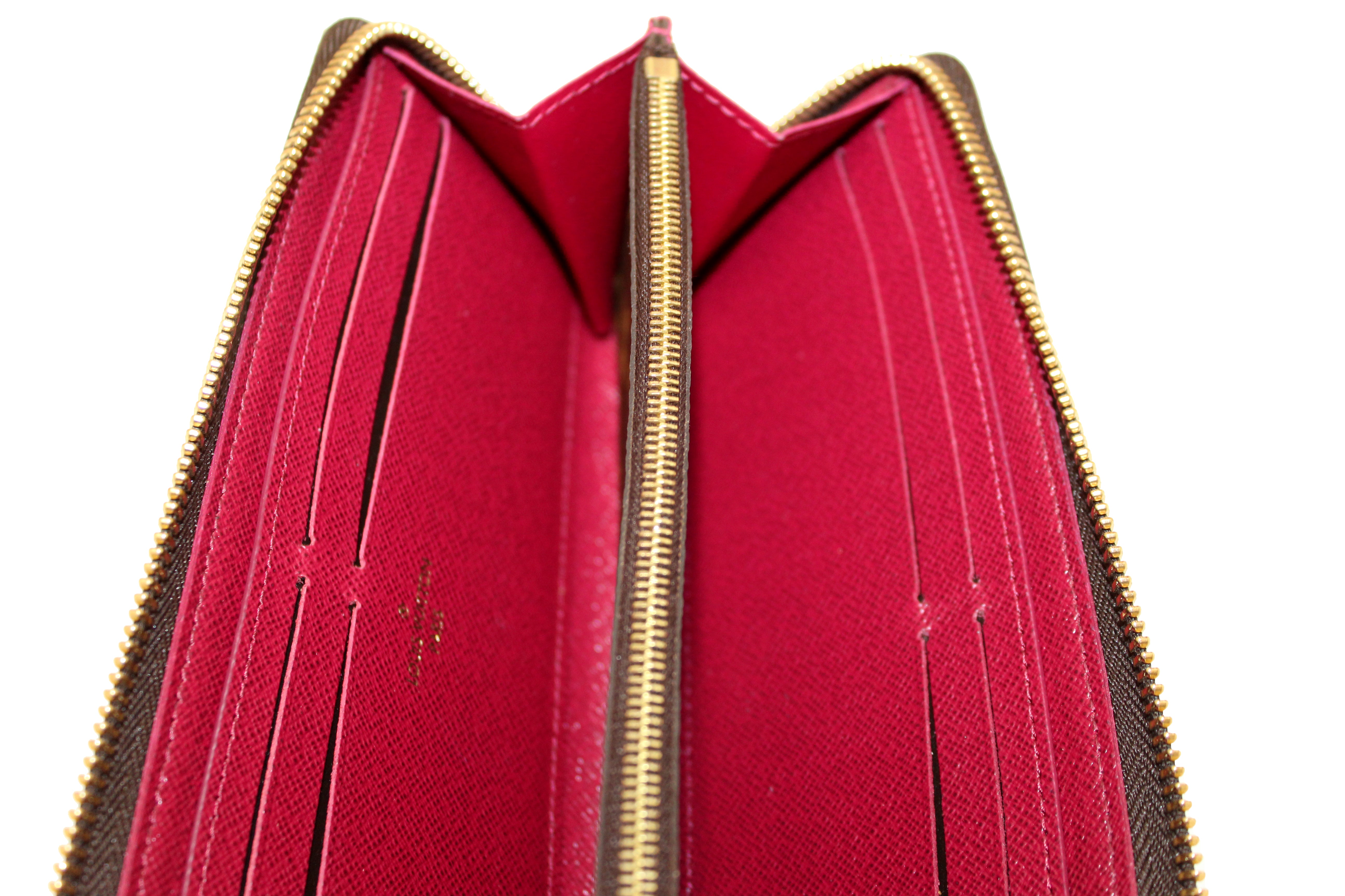 Authentic Louis Vuitton Monogram Fuchsia Clemence Wallet - Luxury Women's Zip Around Wallet for Everyday Use & Travel Accessories