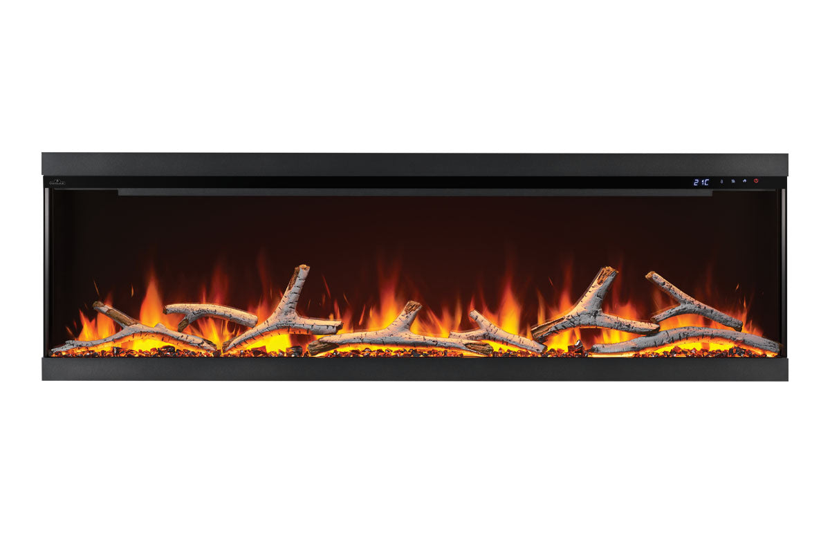 Napoleon Astound 74 FlexMount Smart Multi-Side Wall Mount Recessed Electric Fireplace - Perfect for Living Room, Bedroom & Office Heating & Decor