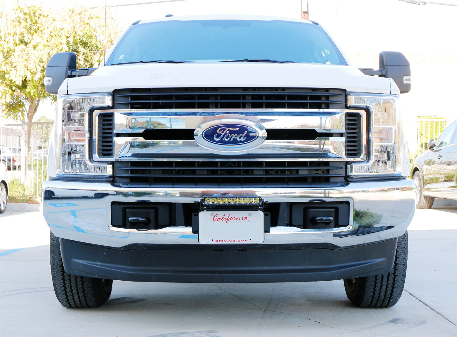 50W CREE LED Light Bar with License Plate Mount Bracket & Wiring Kit - Universal Fit for Trucks, SUVs, Jeeps - Perfect for Off-Roading, Camping & Night Driving