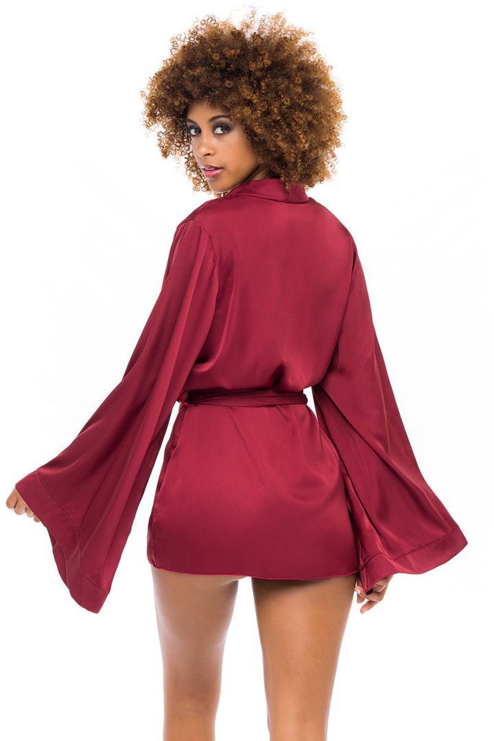 Mirielle Shortie Robe - Soft & Comfortable Women's Loungewear for Home, Spa & Bridal Shower | Plus Size Sleepwear & Casual Cover Up