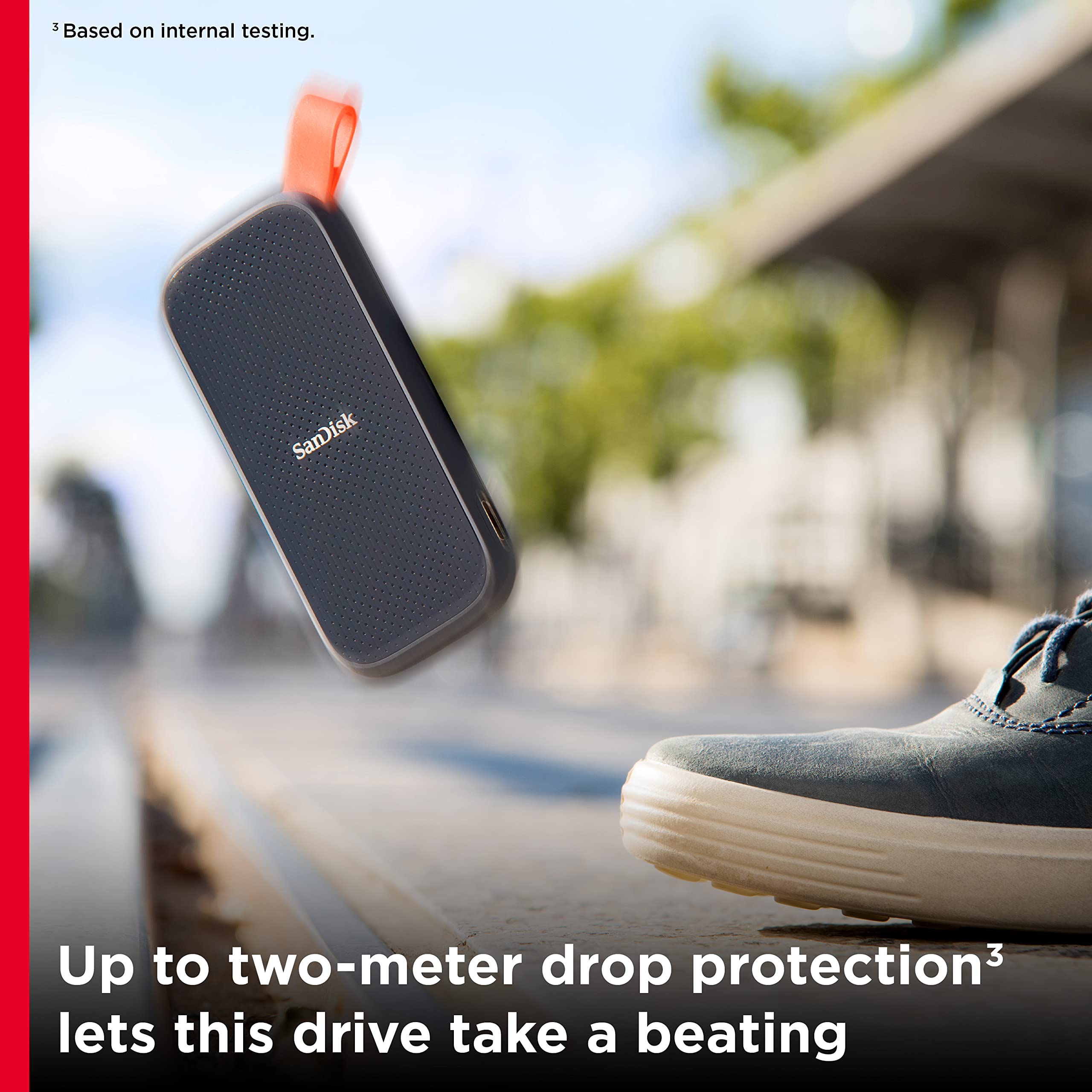 SanDisk 2TB Extreme Portable SSD - High-Speed External Solid State Drive with 800MB/s Transfer, USB-C & USB 3.2 Gen 2 - Perfect for Gaming, Photography & Video Editing - SDSSDE30-2T00-G26