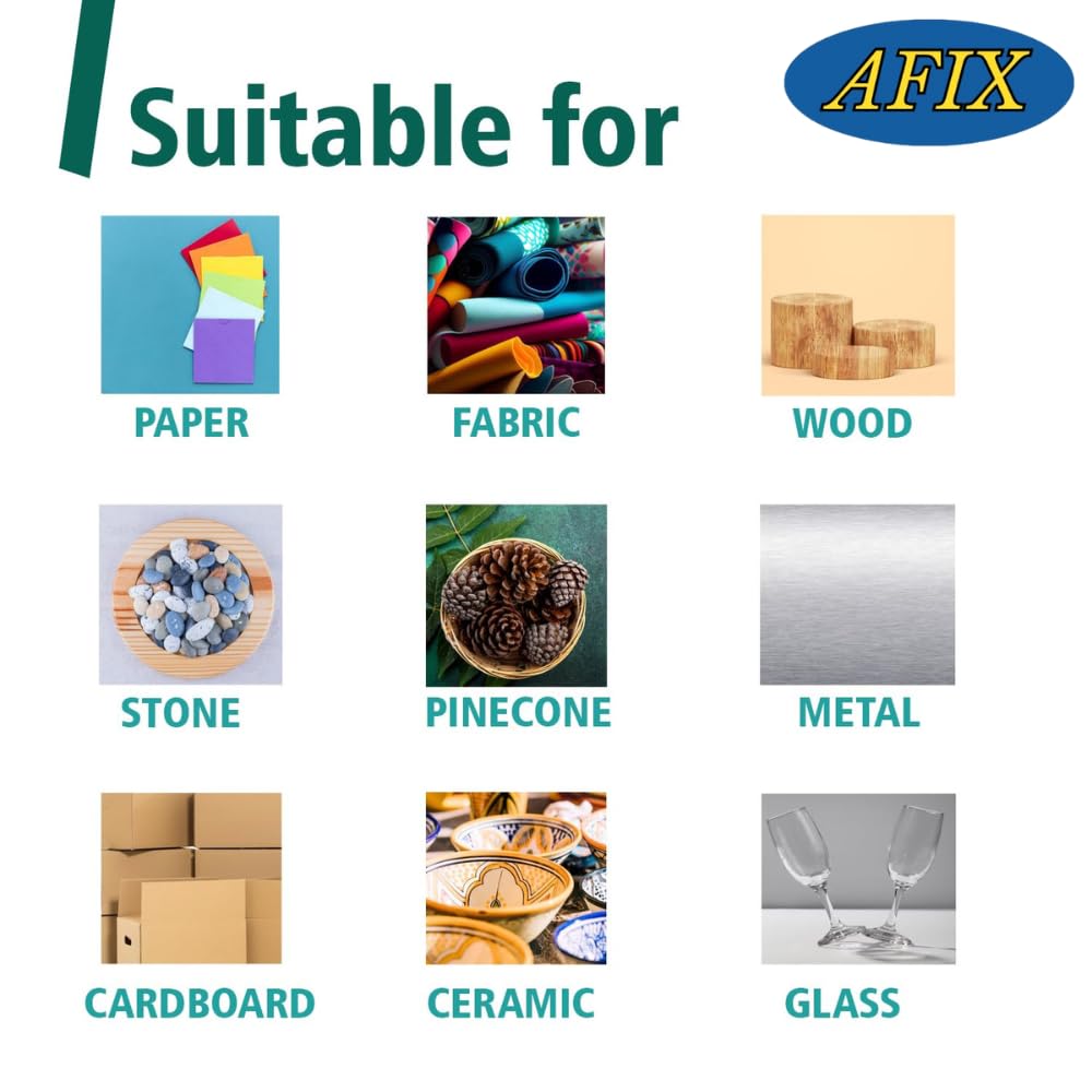 AFIX 9-Inch Multipurpose Hot Melt Glue Sticks (11mm, 20-Pack) – No Stringing Adhesive for Arts, Crafts, Garment, Electronics Repair & Home DIY Projects – Perfect for Woodworking, Scrapbooking, Fabric Bonding & Quick Household Repairs