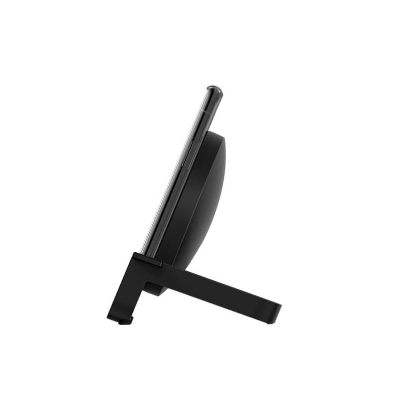Belkin BoostCharge 10W Fast Wireless Charging Stand - Black | Qi-Certified Phone Charger for iPhone, Samsung, AirPods | Perfect for Home, Office & Nightstand Use