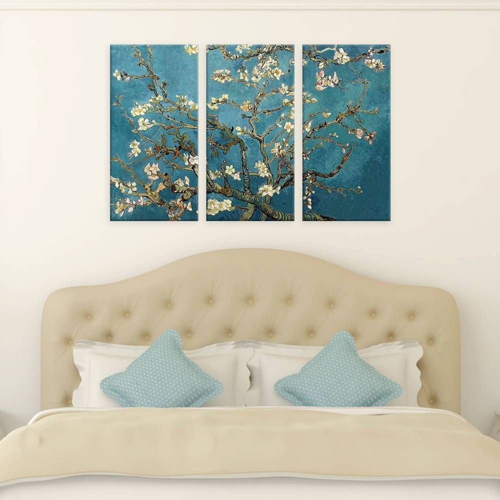 Vincent Van Gogh Almond Blossom 3-Panel Canvas Print - 30