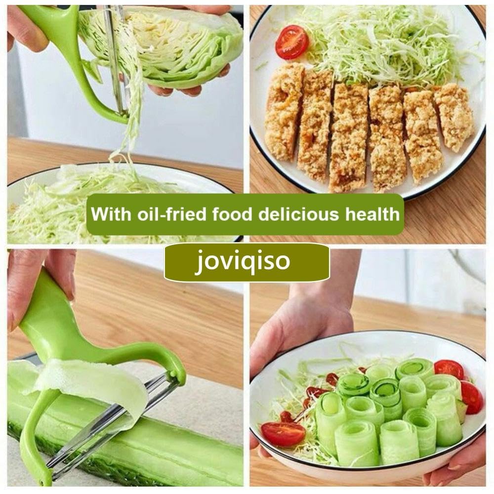 Premium Stainless Steel Vegetable & Fruit Peeler - Wide Mouth Kitchen Knife for Cabbage, Salad, Potato Slicing - Durable Cooking Tools & Kitchen Accessories - Perfect for Meal Prep, Salad Making & Healthy Cooking