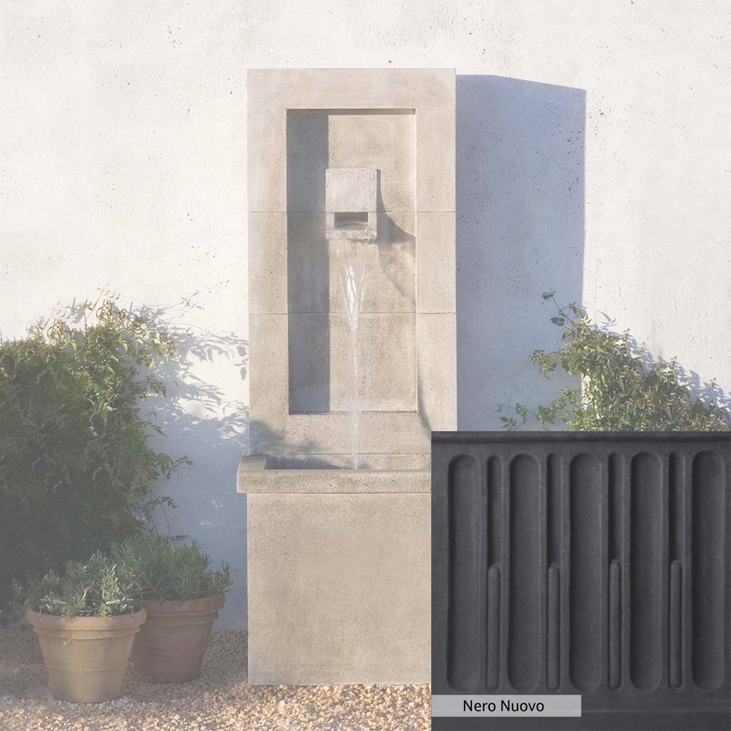 Campania International Moderne Outdoor Fountain - Elegant Garden Water Feature for Patio, Yard & Landscape Decor