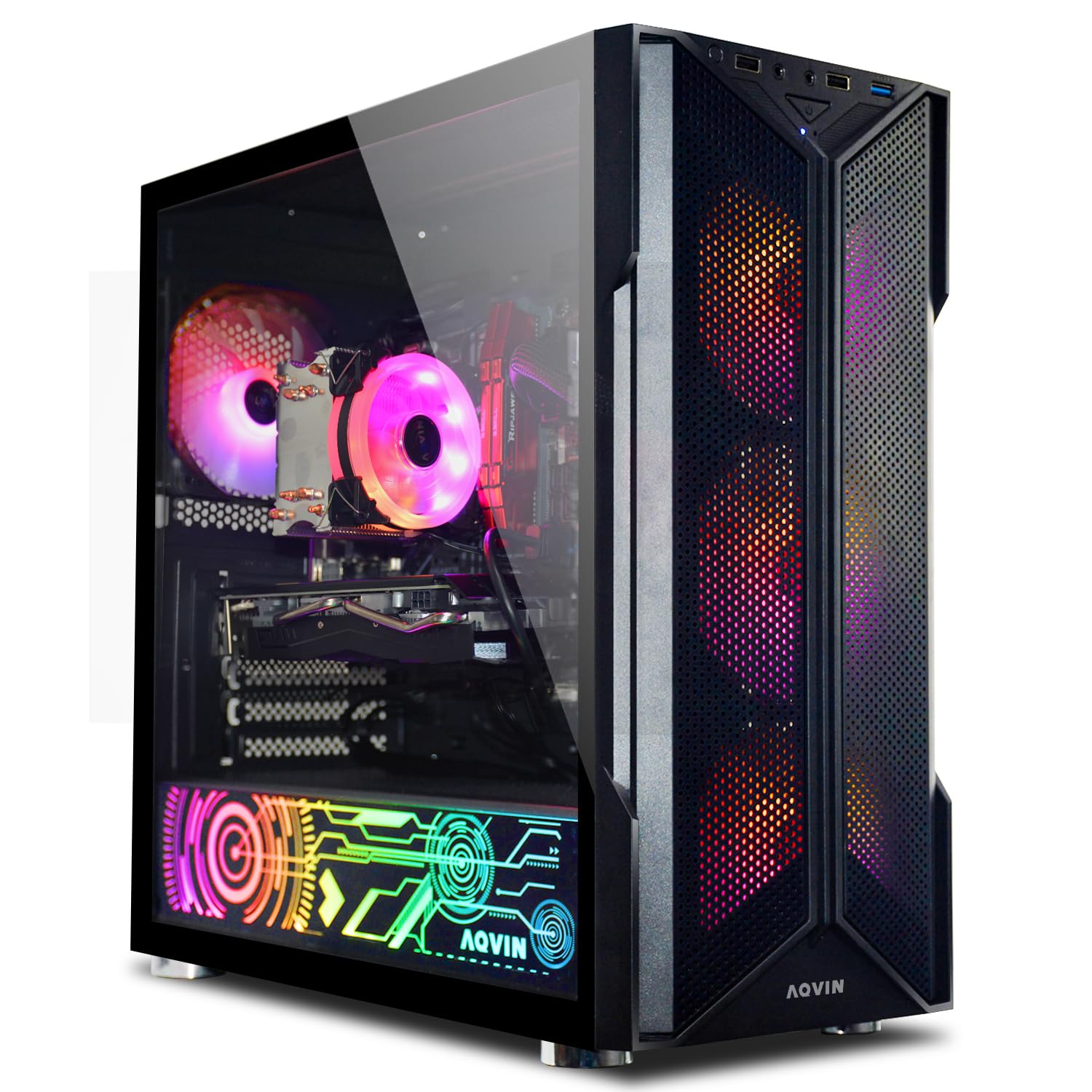 AQVIN Gaming PC - Hexa Core i7, RTX 3060 12GB, 32GB RAM, 1TB SSD for Pro Gamers