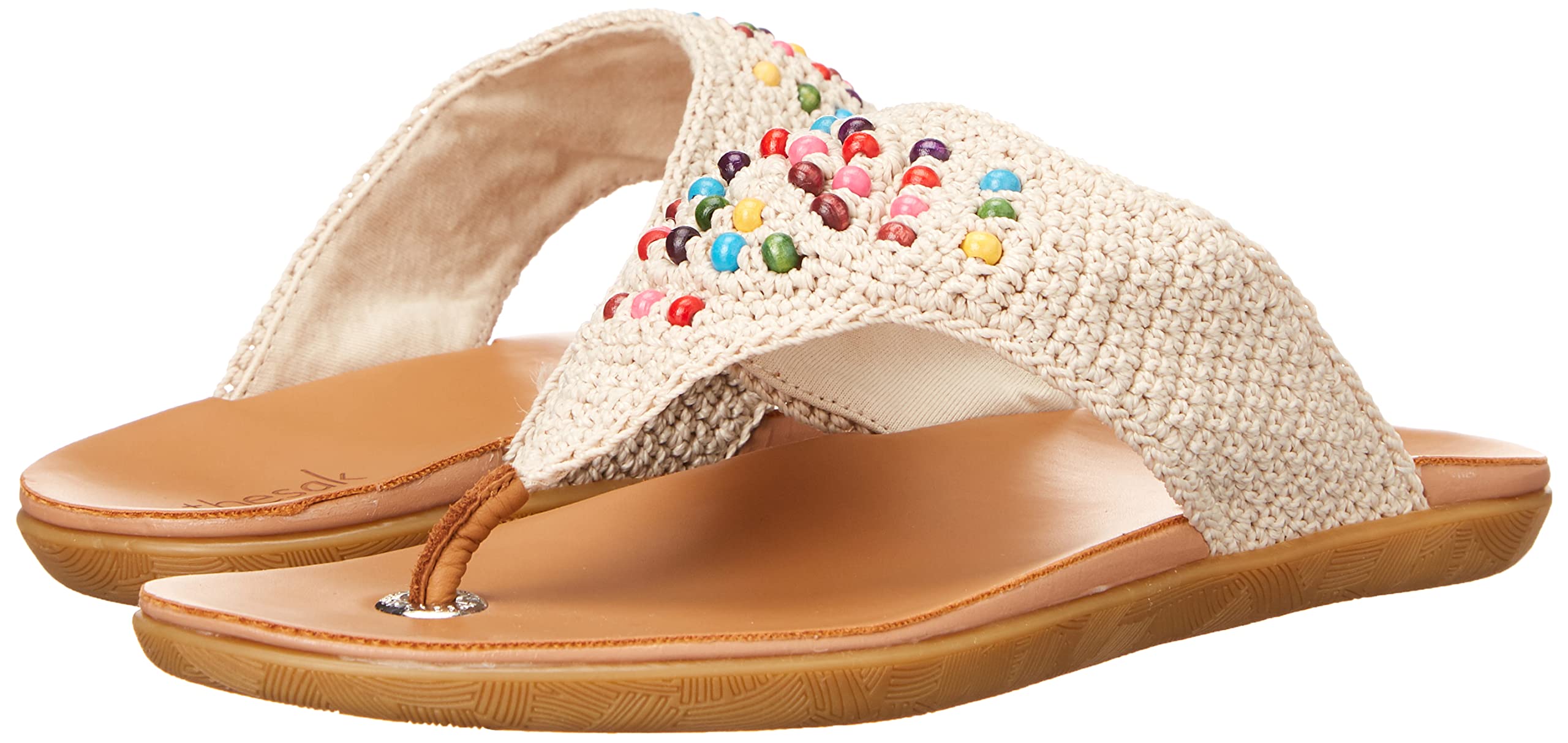 The Sak Shana Crochet Slip-On Thong Sandals - Comfortable Boho Beach Sandals for Women | Perfect for Summer, Vacation & Casual Outings