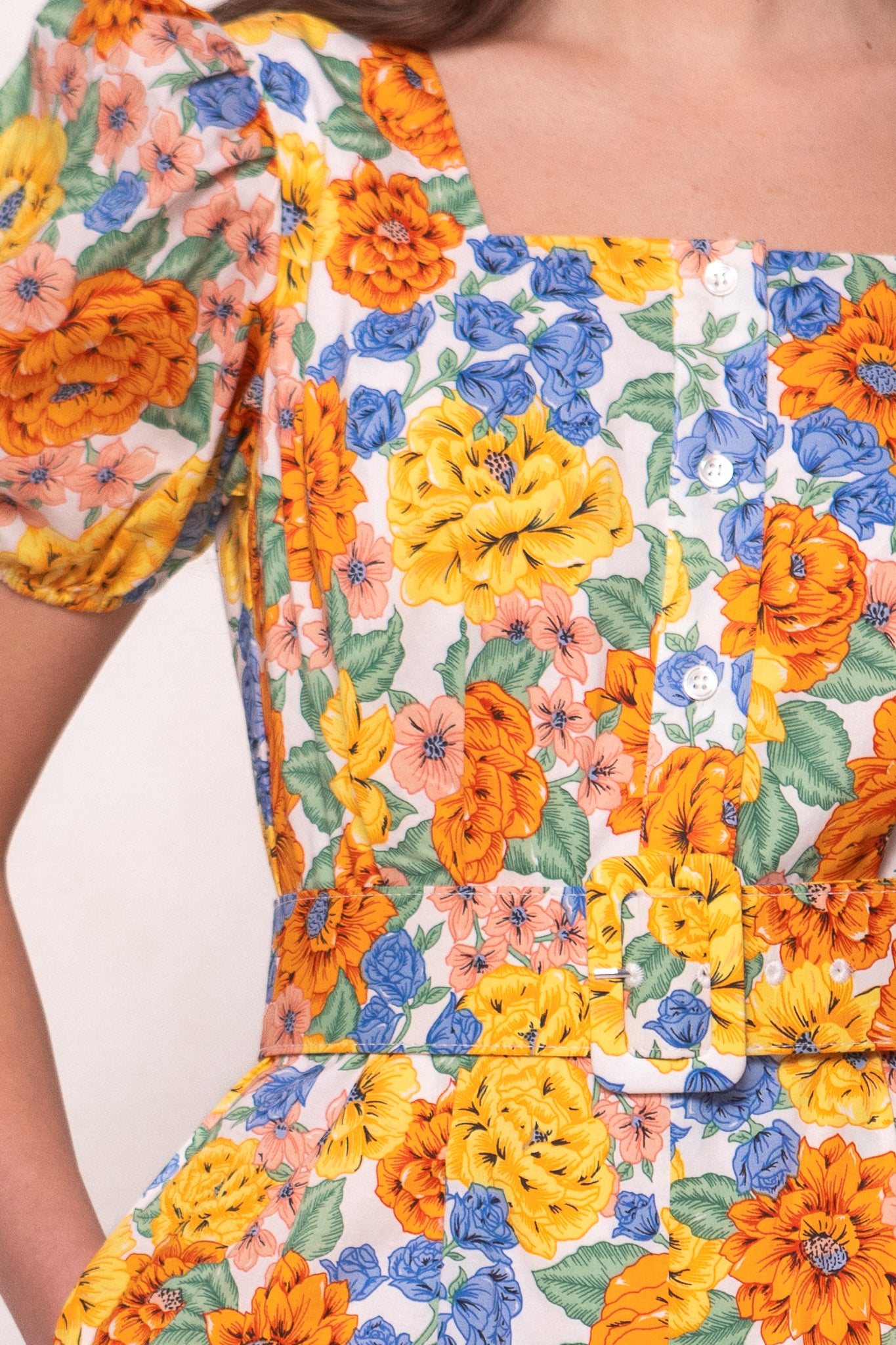 Floral Print Marianne Romper - Women's Stylish Jumpsuit for Summer Outfits, Beach Vacations & Casual Wear