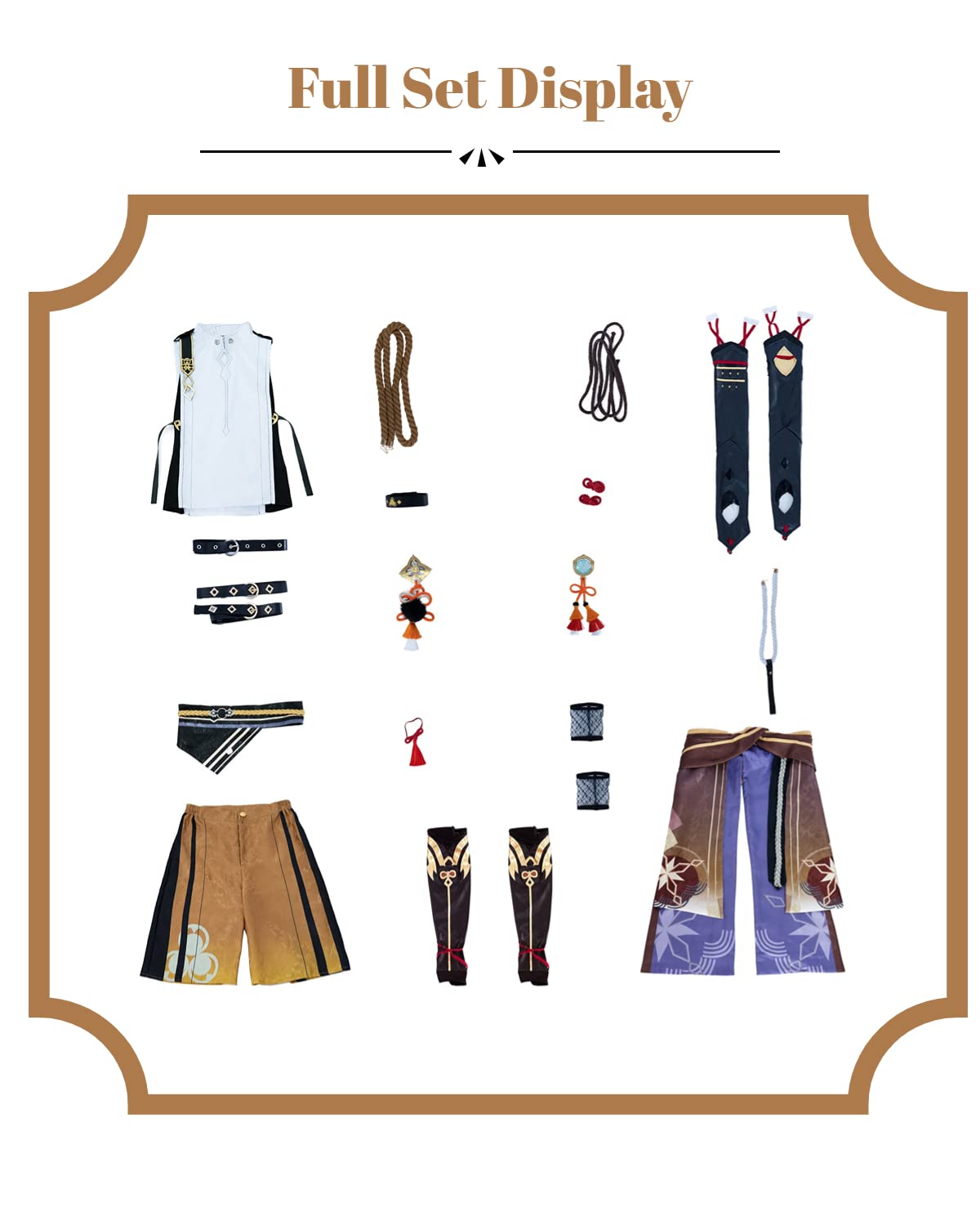 Shikanoin Heizou Cosplay Costume for Adults - Genshin Impact Anime Outfit for Men | Perfect for Conventions, Halloween & Cosplay Events