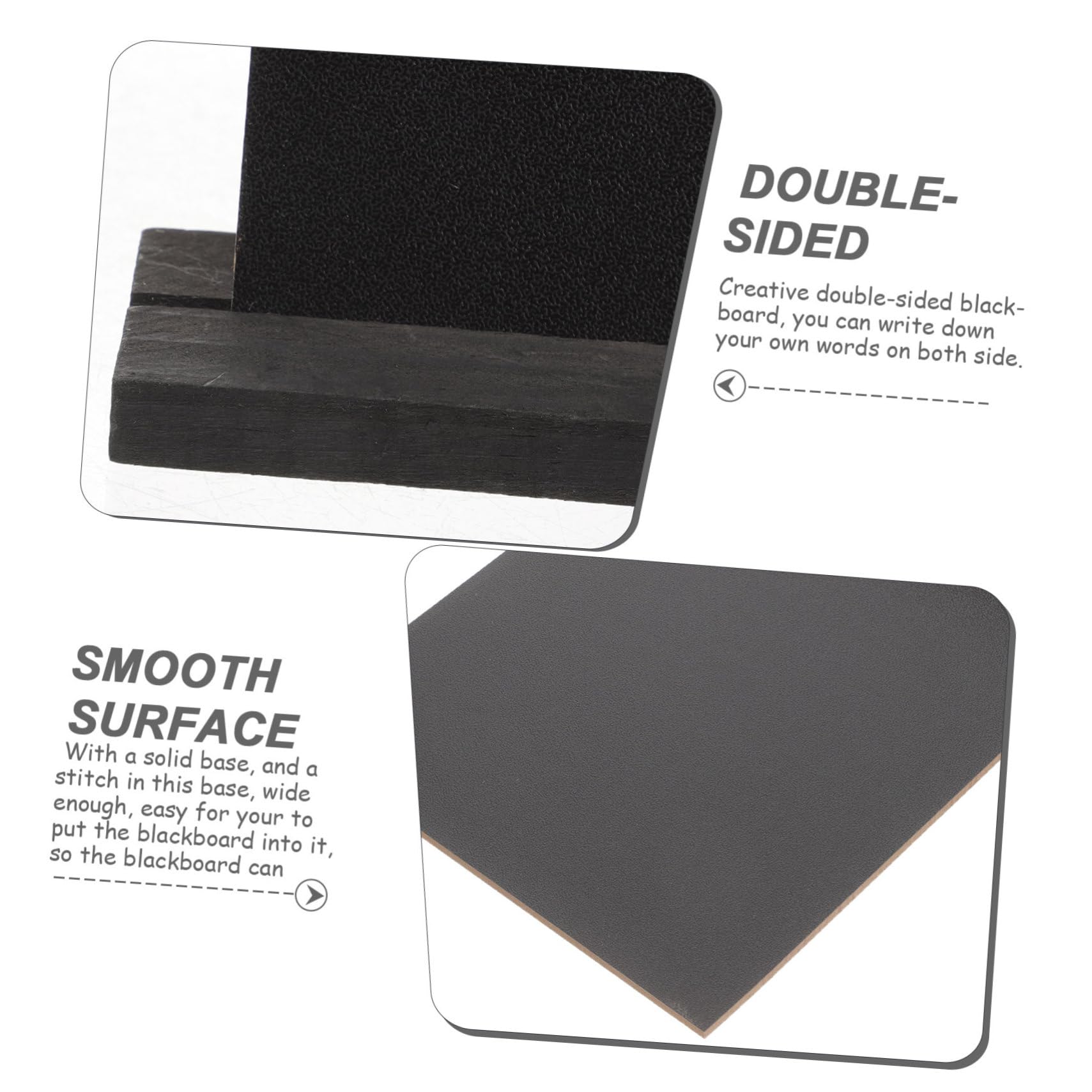 4-Pack Double-Sided Mini Blackboard for Kids & Office Use