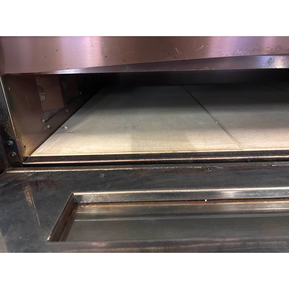 Used Nella 43 Double Chamber Commercial Pizza Oven with Mechanical Display - 220V, 13.2kW (Model 40638) - Perfect for Pizzerias, Restaurants & Catering Businesses