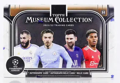 2021-22 Topps UEFA Champions League Museum Collection Soccer Hobby Box - Rare Soccer Trading Cards for Collectors & Fans - Perfect for Sports Memorabilia Collections & Fantasy League Enthusiasts