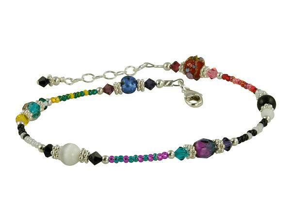 Unique Beaded Anklet - Bohemian Style Handmade Jewelry for Women - Perfect for Beach, Festival & Summer Outfits