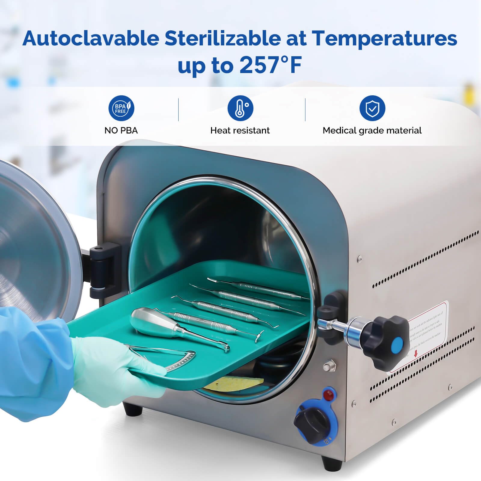 Autoclavable Plastic Dental Procedure Trays - 13.25