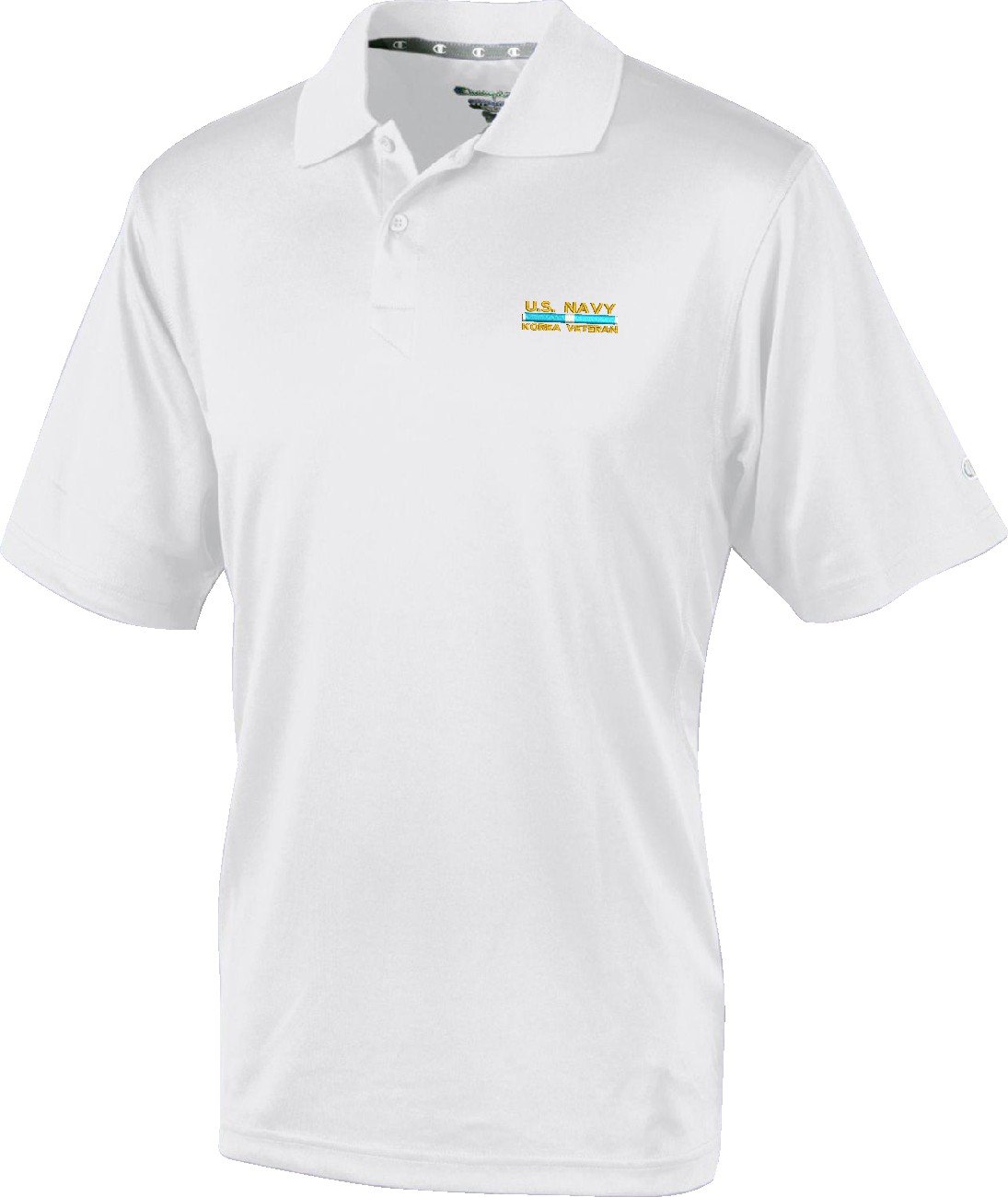 MilitaryBest U.S. Navy Korea Veteran Moisture-Wicking Performance Polo Shirt - Quick Dry, Breathable Fabric for Active Duty, Outdoor Adventures & Casual Wear
